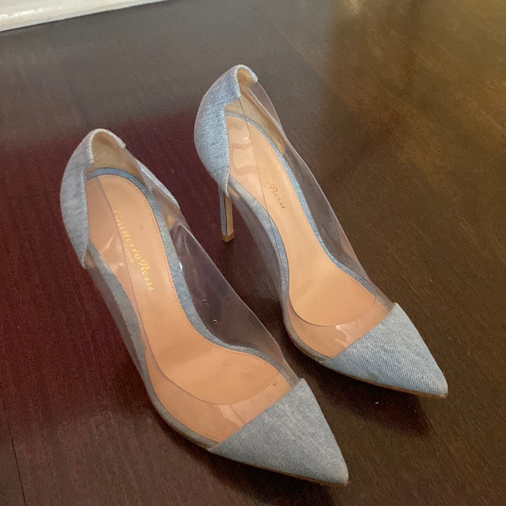 Gianvito Rossi denim heels